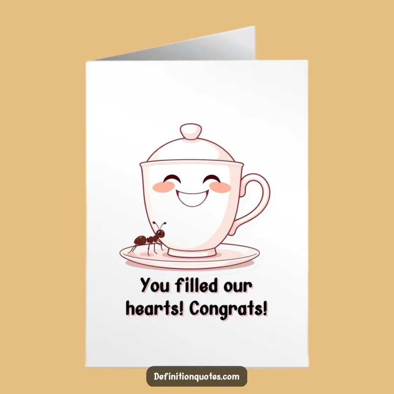 Free Printable Congrats Card: Teacup's Victory Sip!