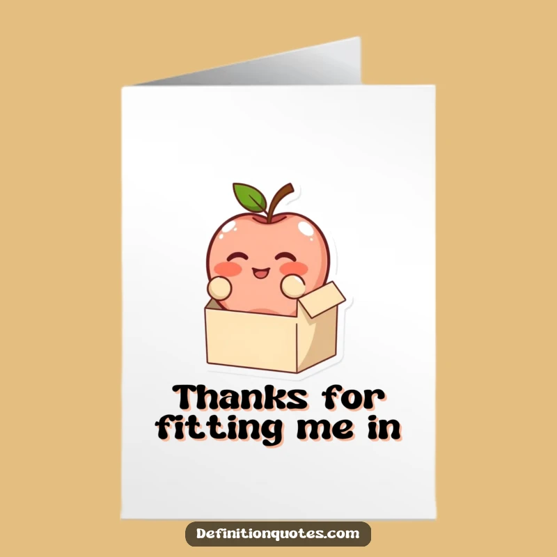 Free Printable Humorous Thank You Card: Apple's Big Thanks!