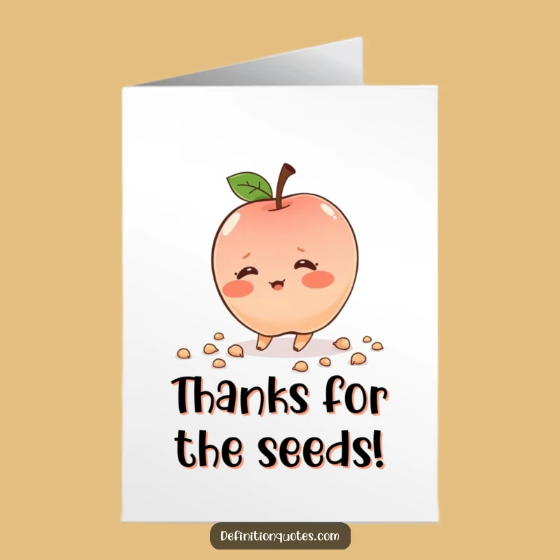 Free Printable Thank You Apple Card: Sweet Tripping Fruit Downloadable Gift