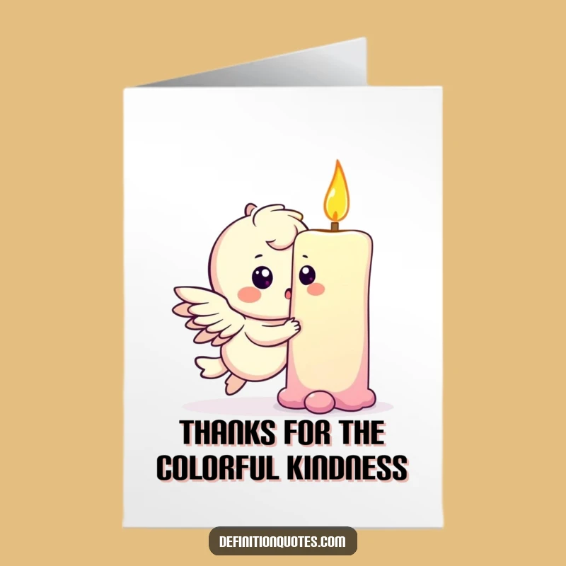 Free Printable Thank You Card: Rainbow Interaction, Funny Downloadable Gift