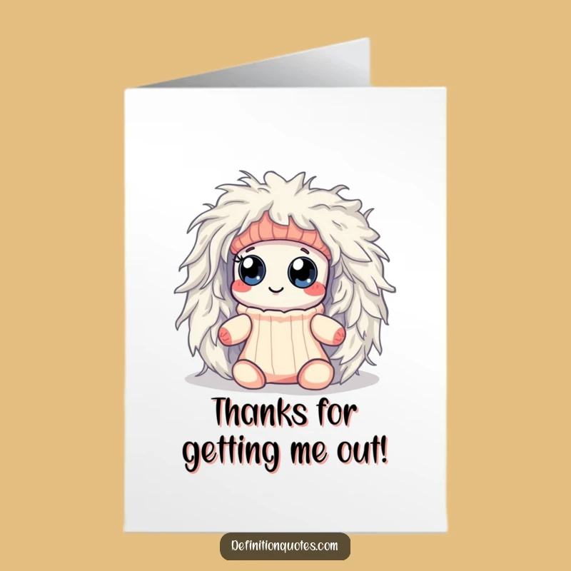Thank them for their help with this free printable card! A sock’s hilarious escape from a lint monster shows your gratitude, ready for print-at-home.