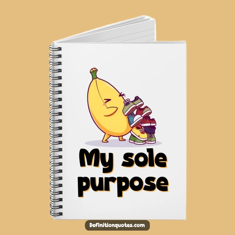 Funny Banana Shoe Dream Notebook - Capture Your Quirky Ideas