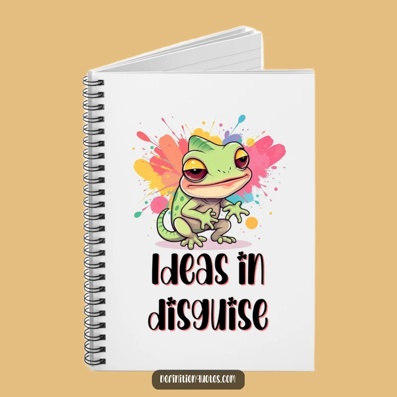 Funny Chameleon Paint Notebook: Jot Down Your Creative Ideas