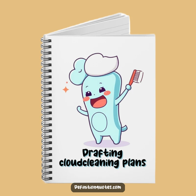 Funny Kawaii Toothbrush Cloud Brushing Notebook: Jot Down Ideas with Hilarious Inspiration