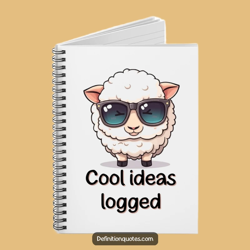 Funny Sheep Sunglasses Notebook: Jot Down Ideas with Farmyard Laughs