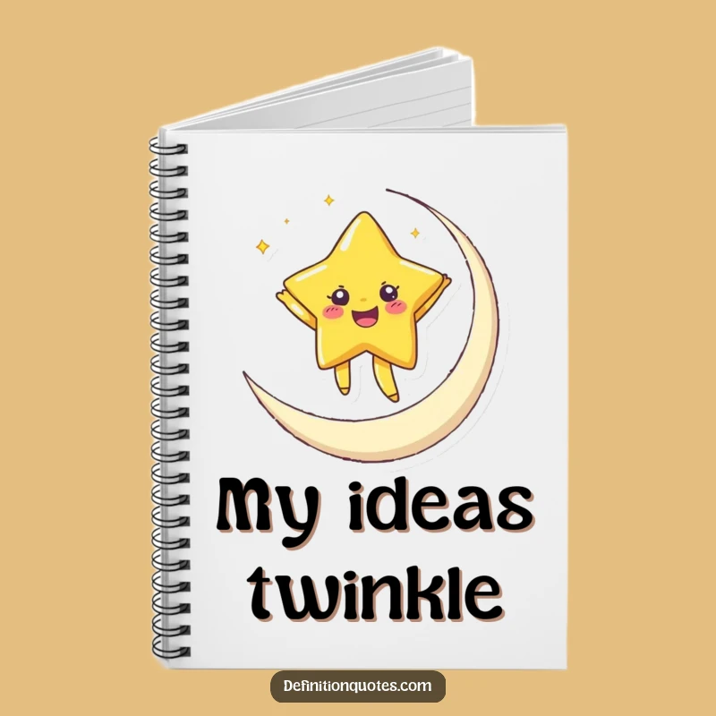 Funny Star Moon Notebook: Celestial Thoughts and Dreams