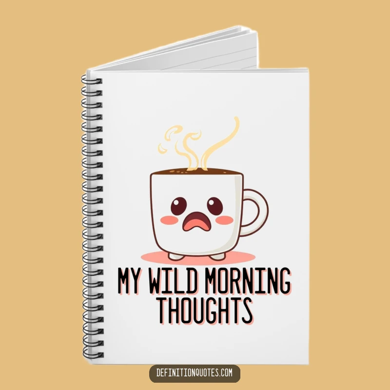 Funny Startled Coffee Mug Notebook: Capture Ideas with Comical Morning Inspiration