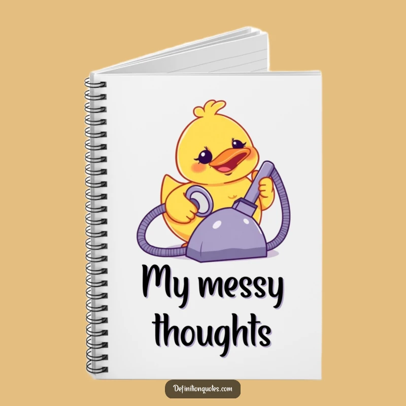 Funny Terror Duck Vacuum Notebook: Jot Down Ideas Amidst the Mayhem