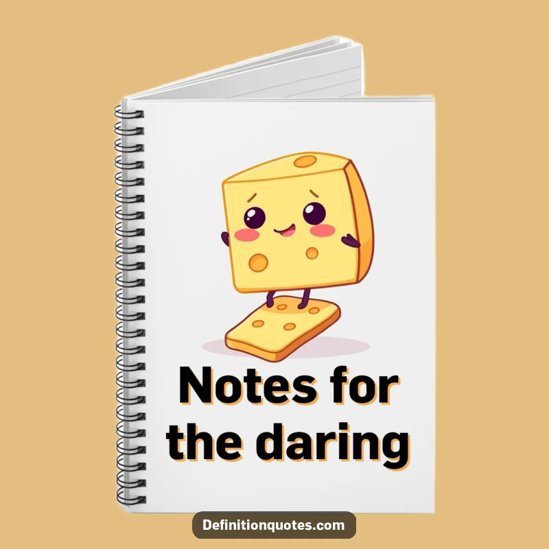 Funny Giggling Cheese Cracker Notebook: Jot Down Your Witty Thoughts