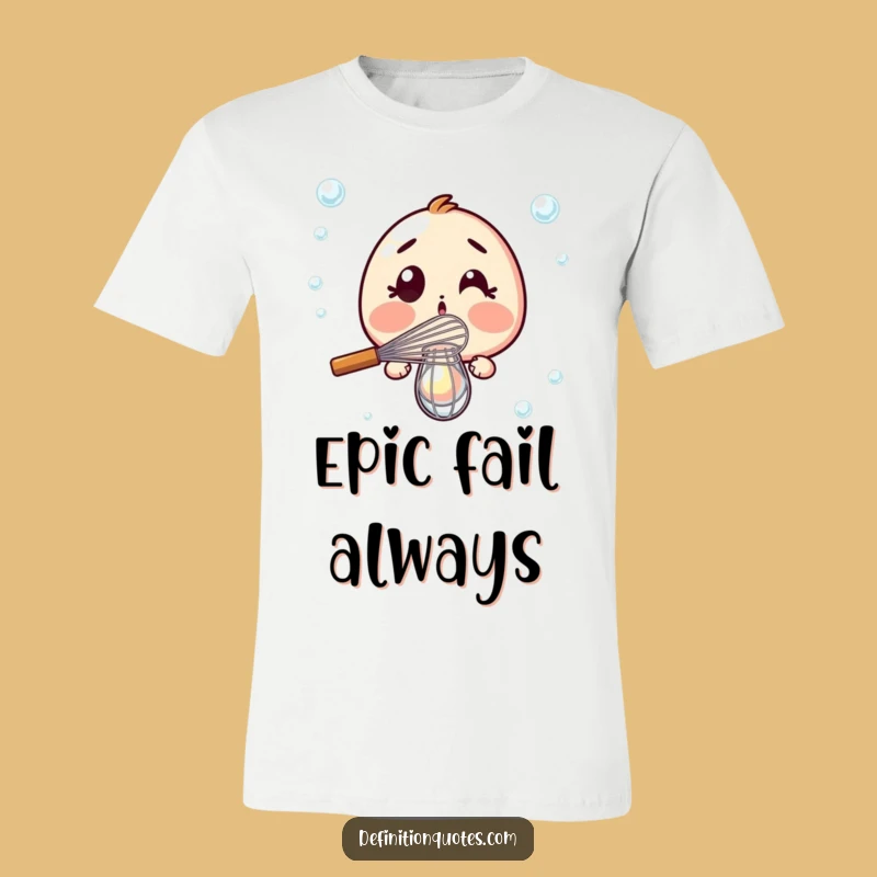 Funny Whisk Fail T-Shirt: Hilarious Baking Blunder Tee for Aspiring Chefs