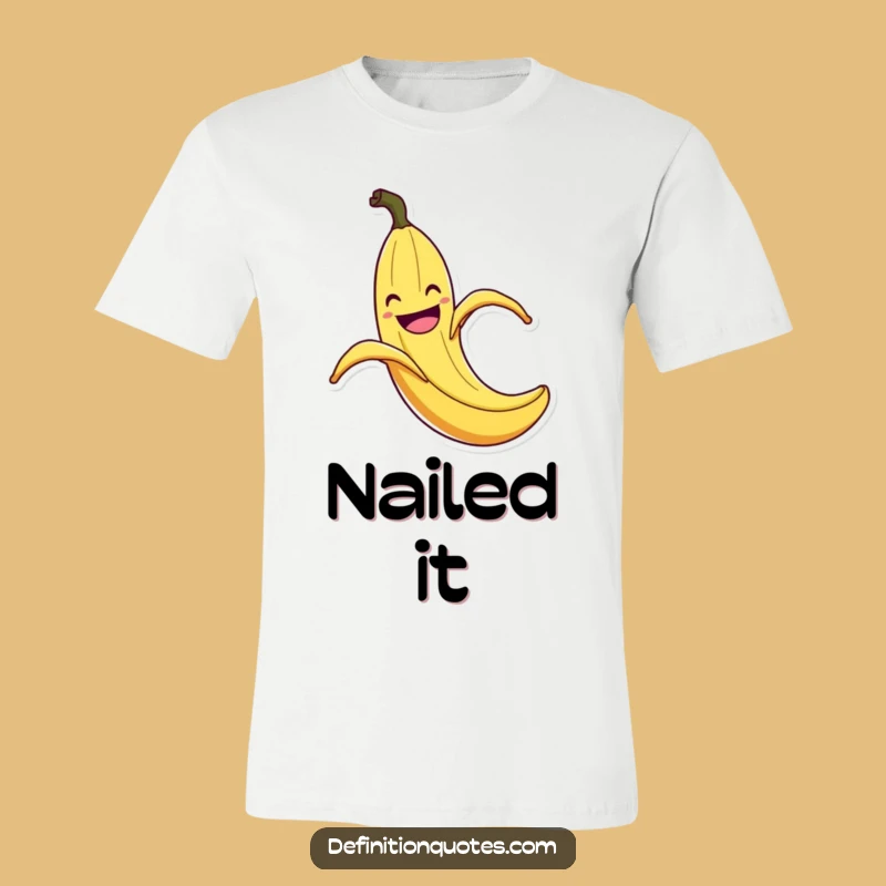 Funny Banana Peel Slip T-Shirt: Exaggerated Flair Tee, Comedic Gift