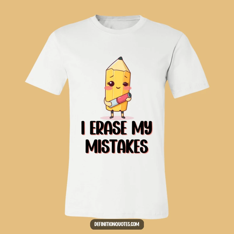 Funny Pencil Self-Portrait T-Shirt: Artistic Struggle Tee