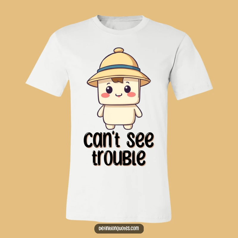 Funny Tiny Hat Blocky T-Shirt - Wearable Comedy Gold!