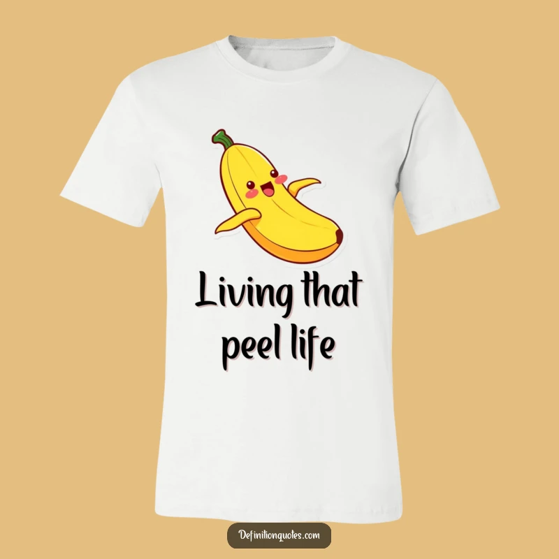 Funny Kawaii Banana Sliding T-Shirt: Wear Your Ecstatic Joy with Fun Style