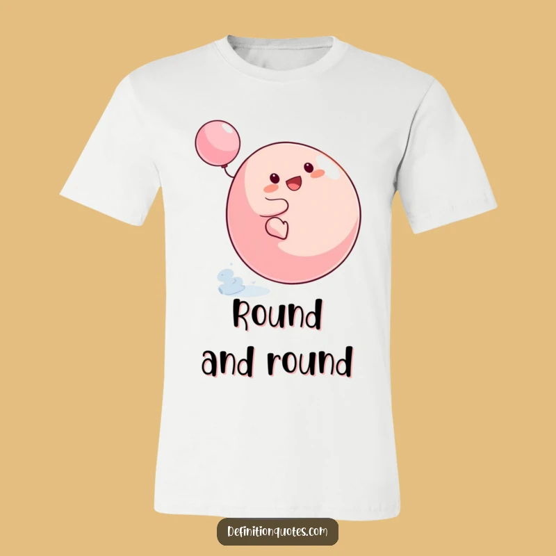 Funny Blob Spinning Top T-Shirt: Comical Ride the Whirlwind Tee