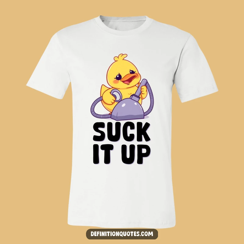 Funny Terror Duck Vacuum T-Shirt: Wear Your Accidental Power
