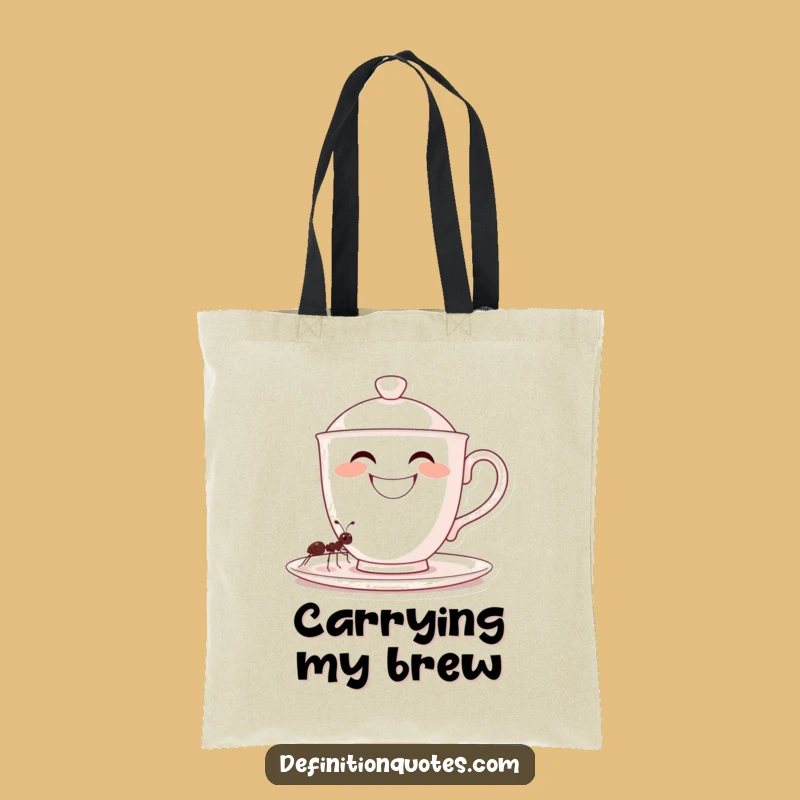 Funny Teacup Ant Tote Bag - Practical, Hilarious Accessory