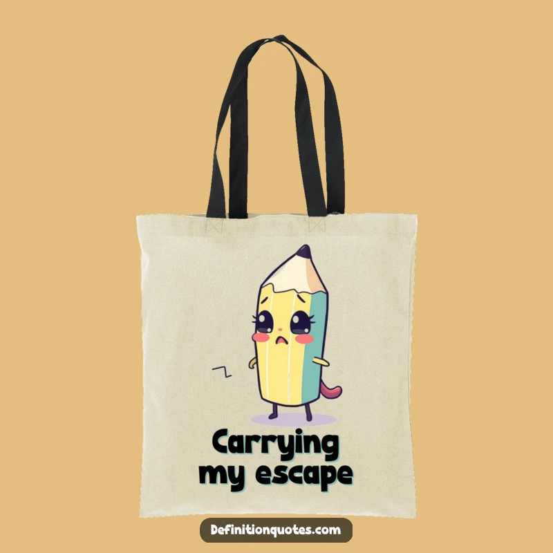 Funny Pencil Artist Tote Bag - Carry Your Creations!