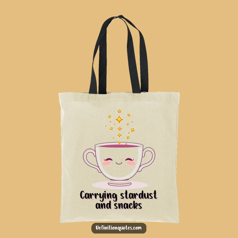 Funny Teacup Star Pouring Tote Bag - Stylish & Whimsical Carry-all, Great Gift