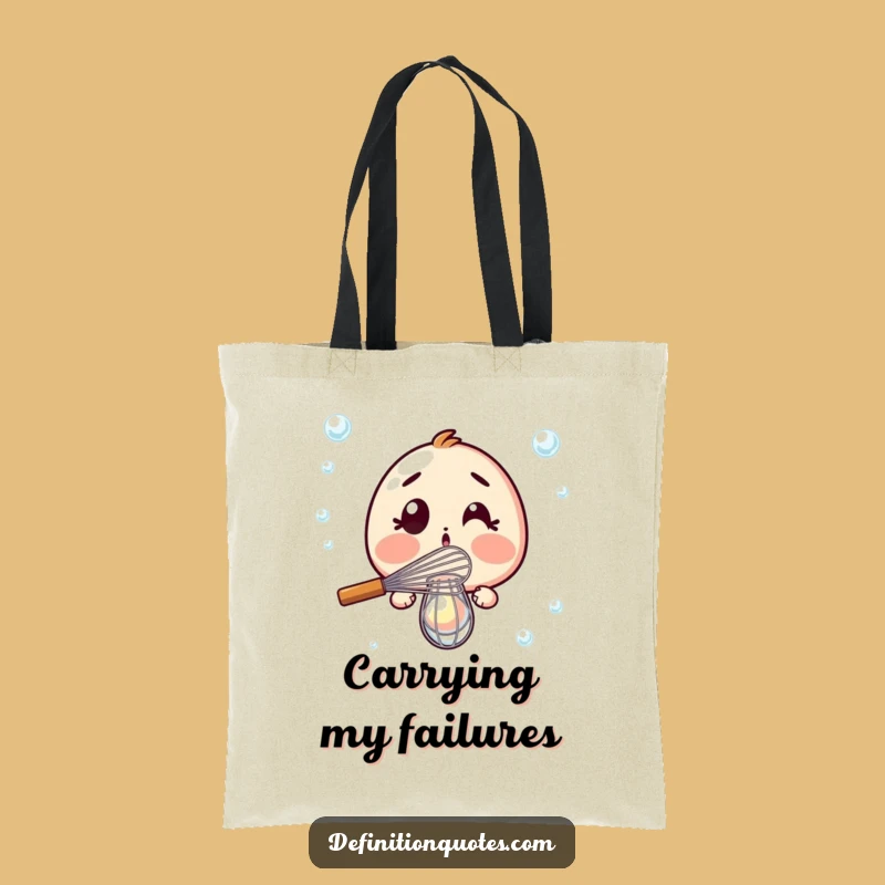Funny Whisk Fail Tote Bag: Carry Your Baking Laughs in This Humorous Pouch
