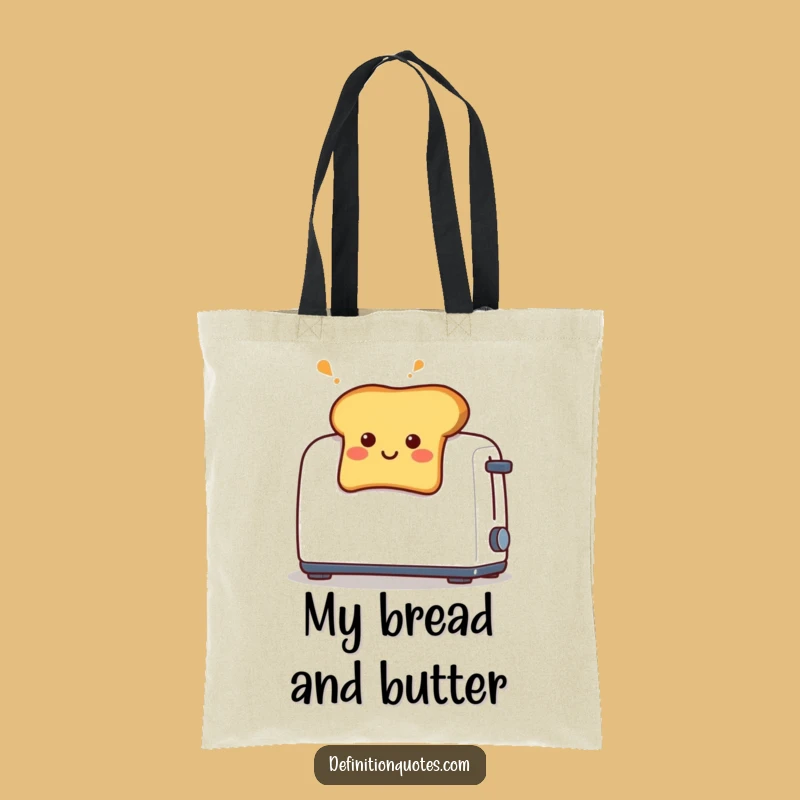 Funny Toast Pop Tote Bag: Carry Your Laughs with Surprise Style