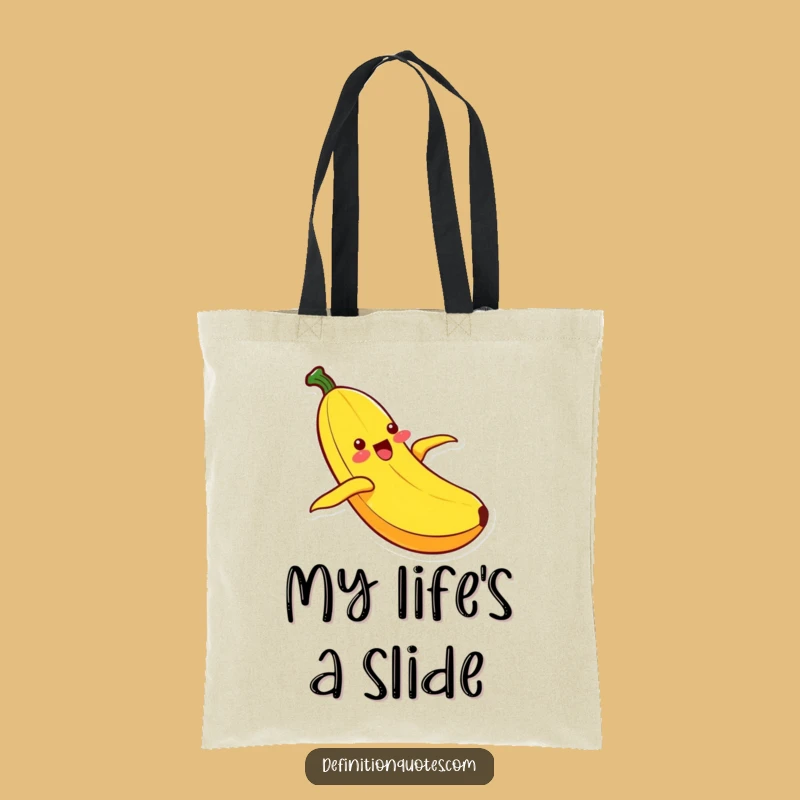 Funny Kawaii Banana Sliding Tote Bag: Carry Your Joyful Essentials with Fun